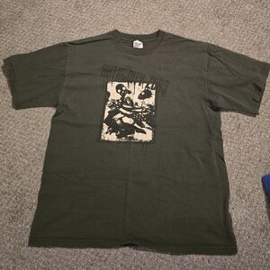 Y2K 2006 Authority Zero Concert Tee Shirt Dark Green Size Medium
